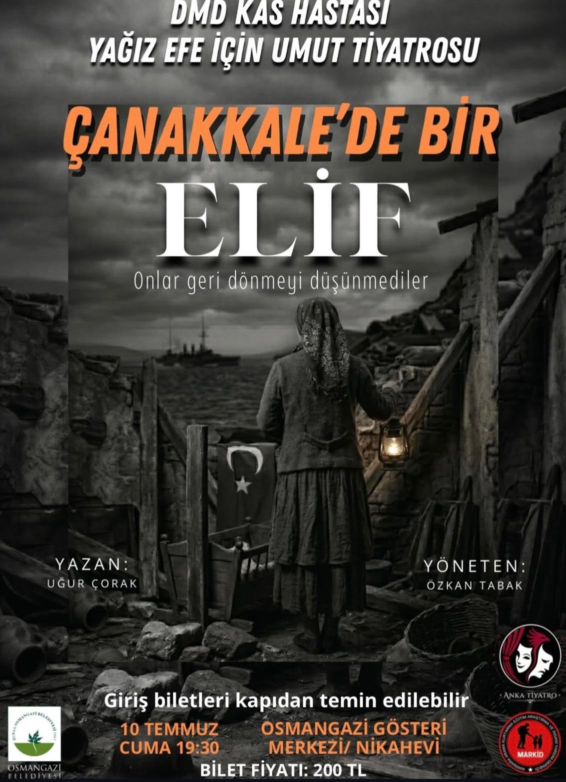 Çanakkale'de Bir Elif oyun afişi
